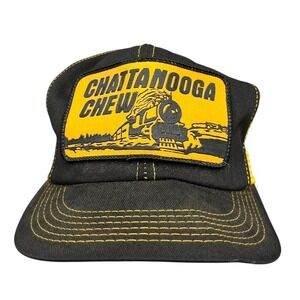 Chattanooga‎ Chew Racing Team Hat Vintage 80s USA Trucker Snapback RARE Patch